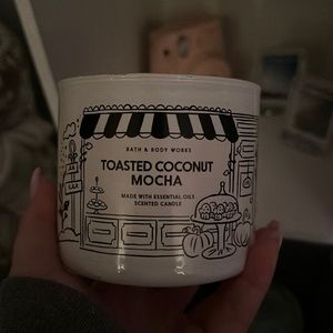 Toasted coconut mocha candle from Bath and Bodyworks